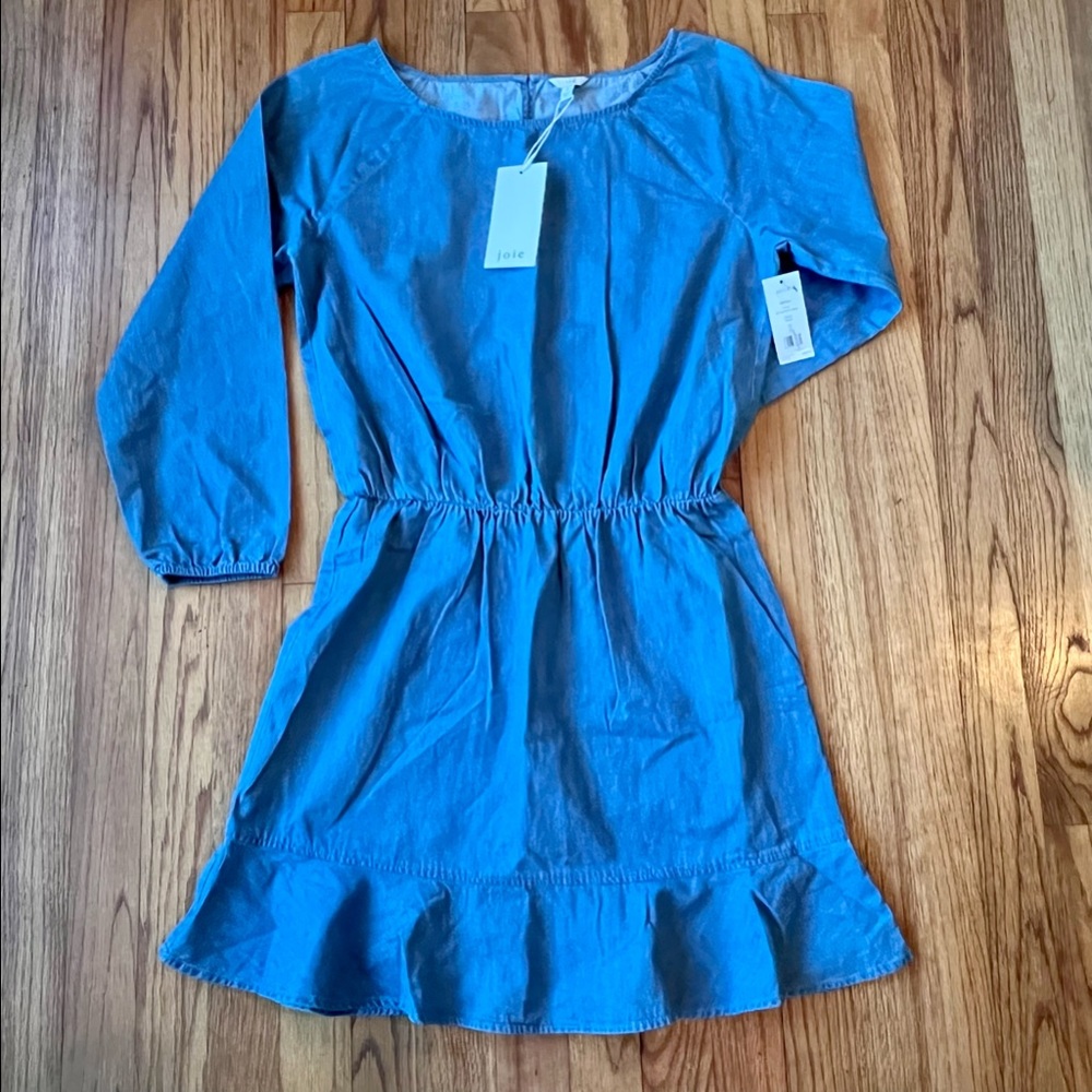 Joie Denim Chambray Long Sleeve Dress